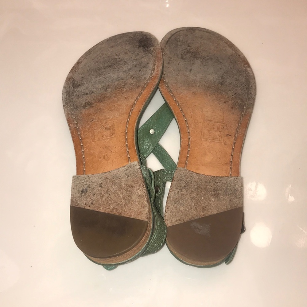 Frye Green Leather Sandals - Picture 6 of 6